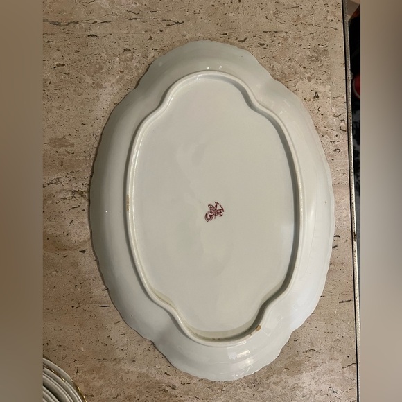 Old Abbey by Warwick 15" Oval Serving Platter Perfect Condition 1949 - Picture 2 of 5